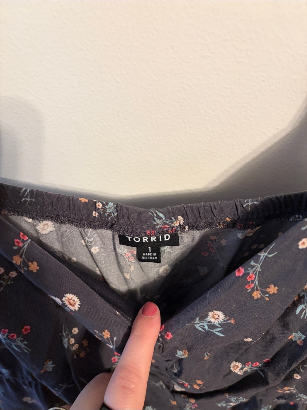 Bundle—Torrid Floral Skater Dresses in Mint and Charcoal - Picture 7 of 9